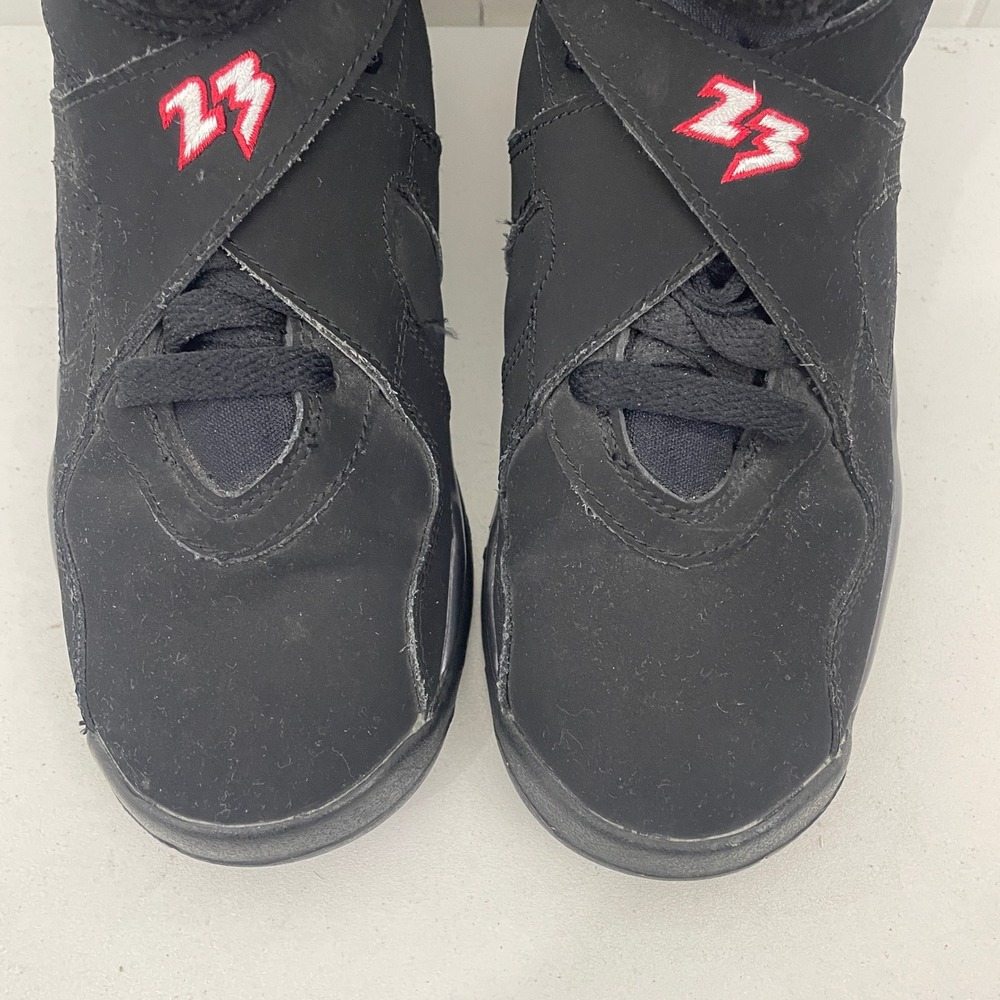 Air Jordan Retro VIII 8 Playoffs 305368-061 Black Red GS Size 5Y No Box - Picture 4 of 9